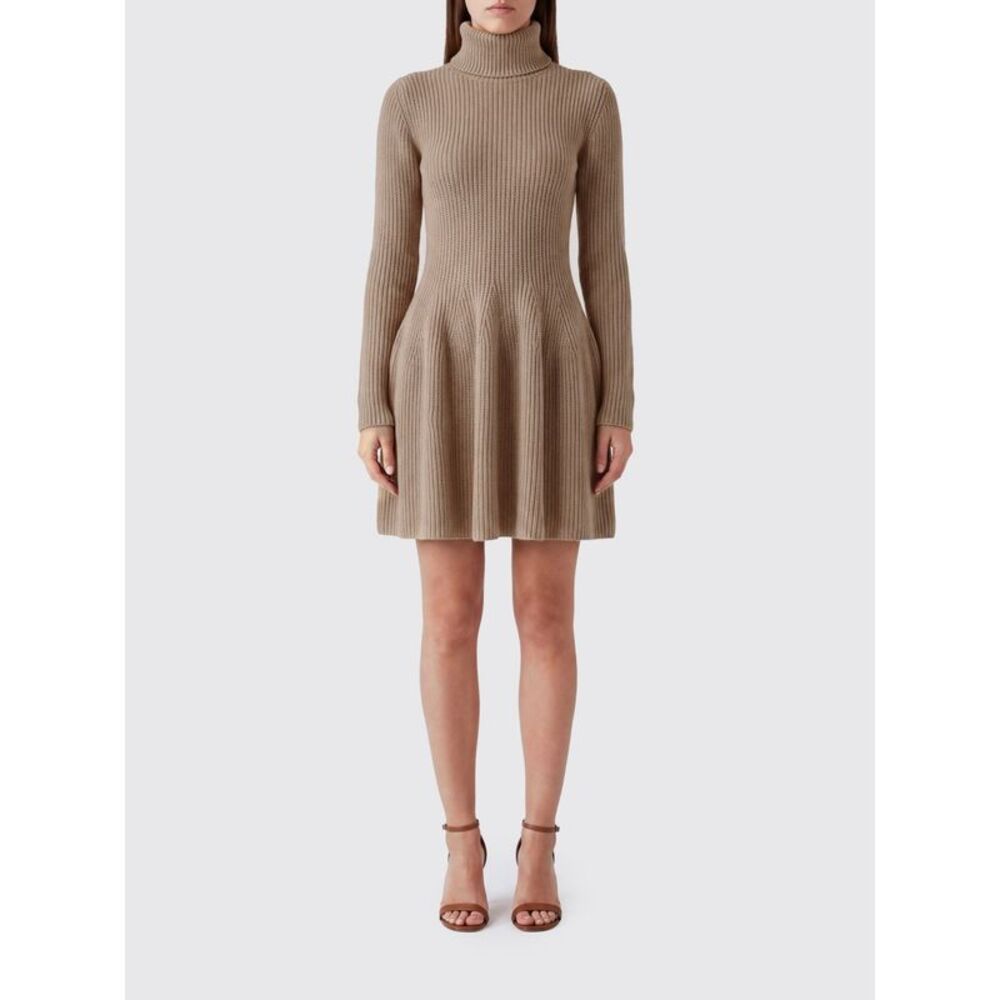 Magda Butrym Women Magda Butrym Ribbed 100% Cashmere Polo Neck Mini Dress
